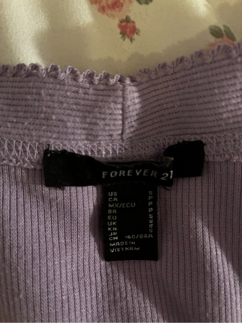 Forever 21 Lavender Ribbed Button-Front Mini Dress - Picture 2 of 2